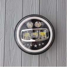 Світлодіодна LED фара 85w, ближній+далекий+ходові вогні + жовтий поворот, 7 дюймів, ГАЗ-53, КамАЗ, УАЗ, ЗіЛ, МАЗ, ВАЗ-2121, ВАЗ-2101